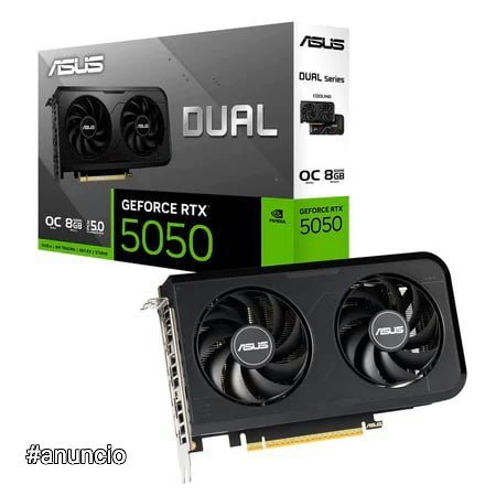 Placa de Vídeo ASUS RTX 5050 Dual 8GB GDDR6 128 Bits 2x OC 🛒
