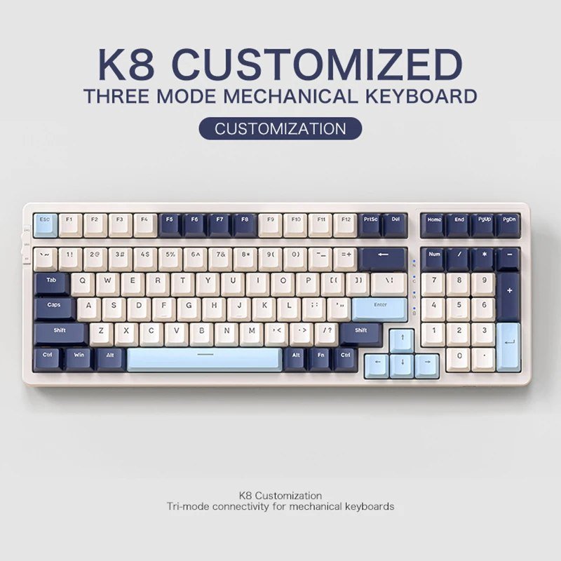 Teclado Mecânico K8 Sem Fio 100% ⌨️