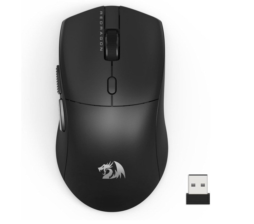 Mouse Redragon Neva Pro Preto Ultraleve 54g 🛒