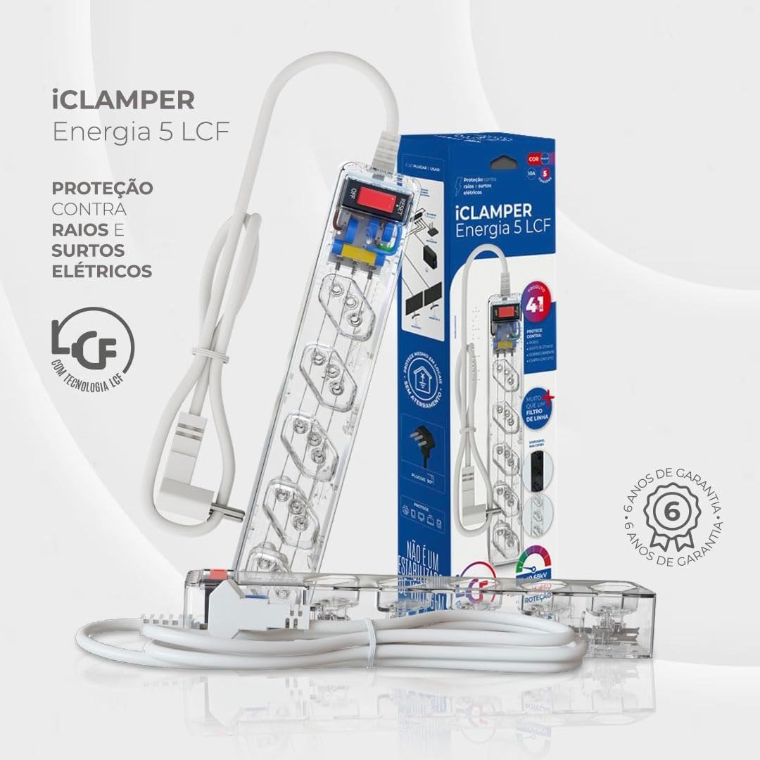 Filtro de Linha CLAMPER iCLAMPER Energia 5 🛒