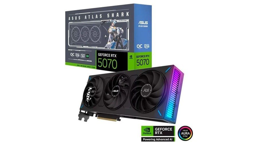 Placa de Vídeo ASUS ATS RTX 5070 O12G NVIDIA Geforce 🛒