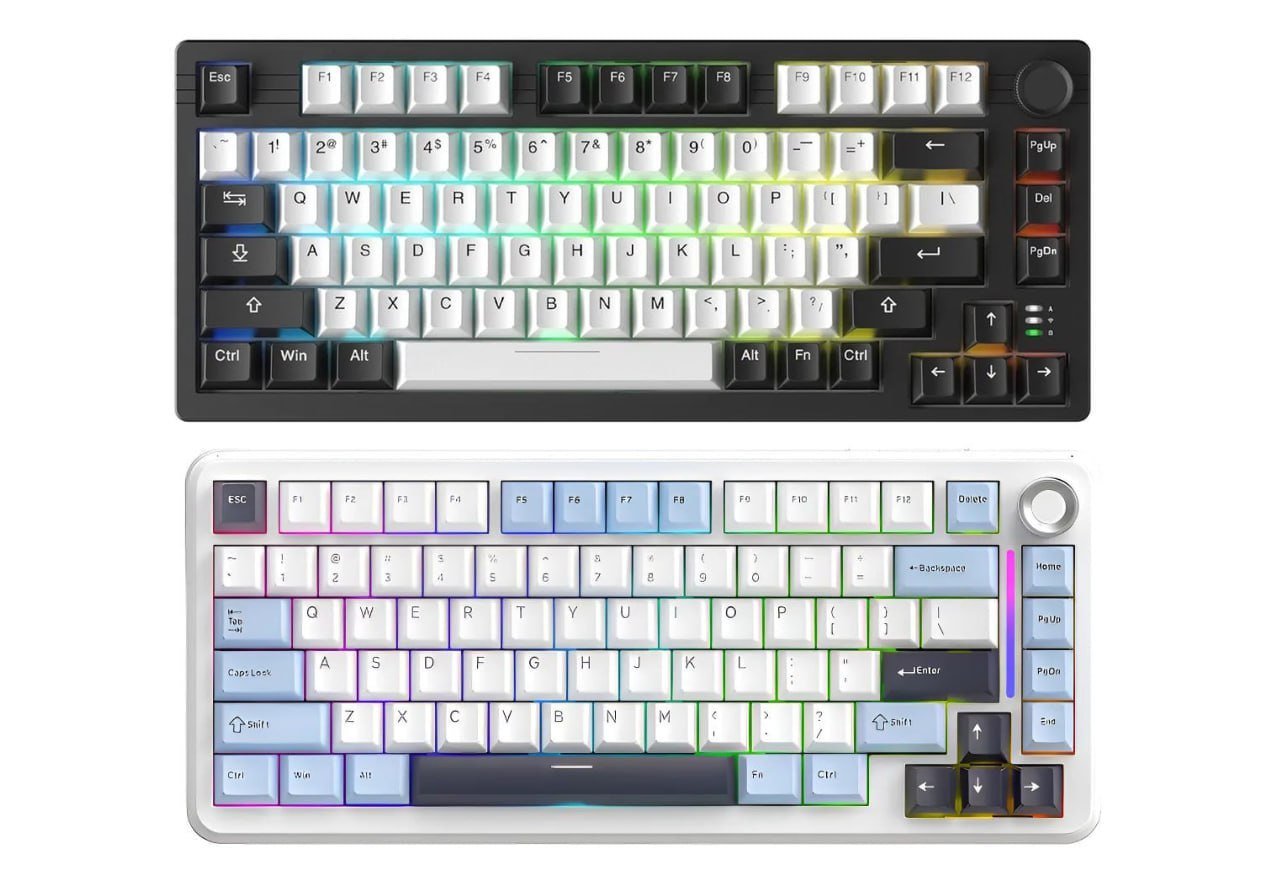 Teclado Mecânico Gamer Sem Fio Wireless Tri Mode Bluetooth 2.4g Hot Swap Switch Dream Rgb Dareu Ek F75 Pro ⌨️