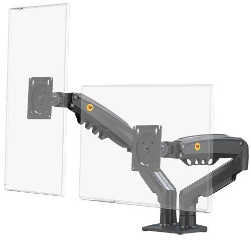 Suporte de Mesa North Bayou F160 Articulado com Pistão para 2 Monitores 17" até 27" Preto 🛒