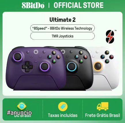 Controle Sem Fio 8BitDo Ultimate 2 🎮