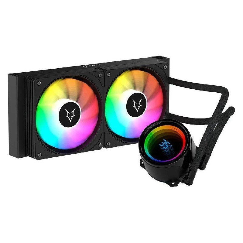 Water Cooler Husky Glacier Iluminação ARGB 240mm AMD e Intel Preto HWT600PT 🛒