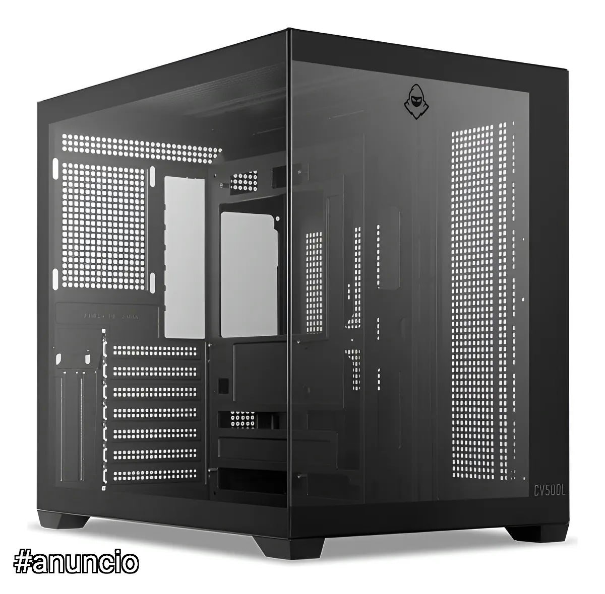 Gabinete Gamer Aquario Mancer Cv500l Midtower Lateral De Vidro Preto 🛒