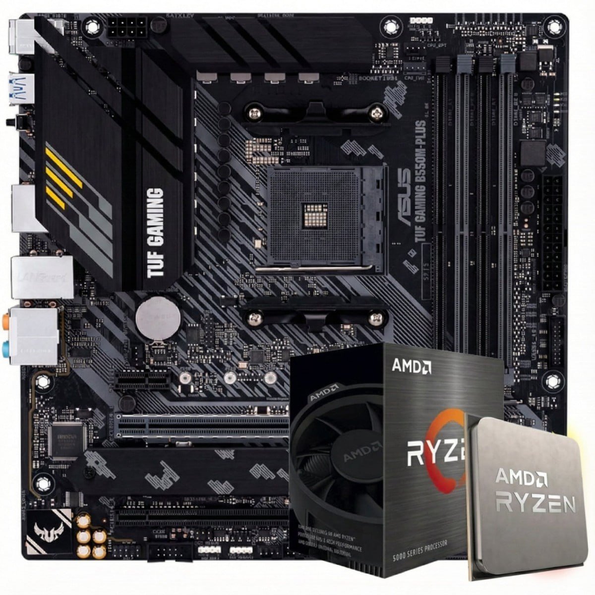 Kit Upgrade Ryzen 7 5700X, Placa Mãe Asus TUF Gaming B550M-PLUS 🛒
