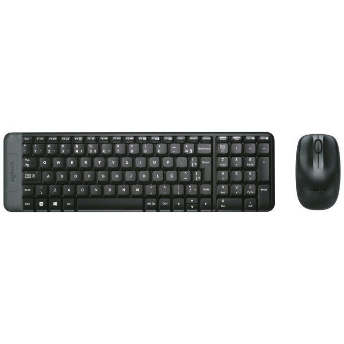 COMBO TECLADO E MOUSE SEM FIO LOGITECH MK220 LAYOUT ABNT2 🛒