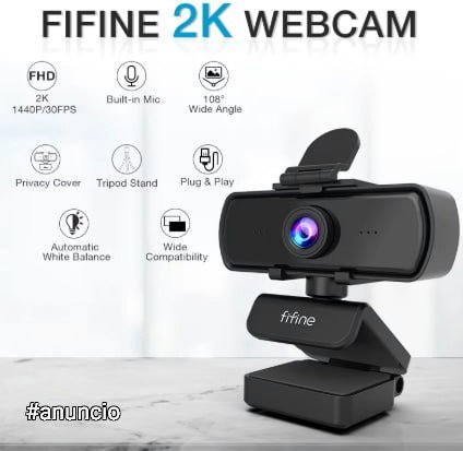 Webcam Fifine K420 2K Com Microfone 1440p 🛒