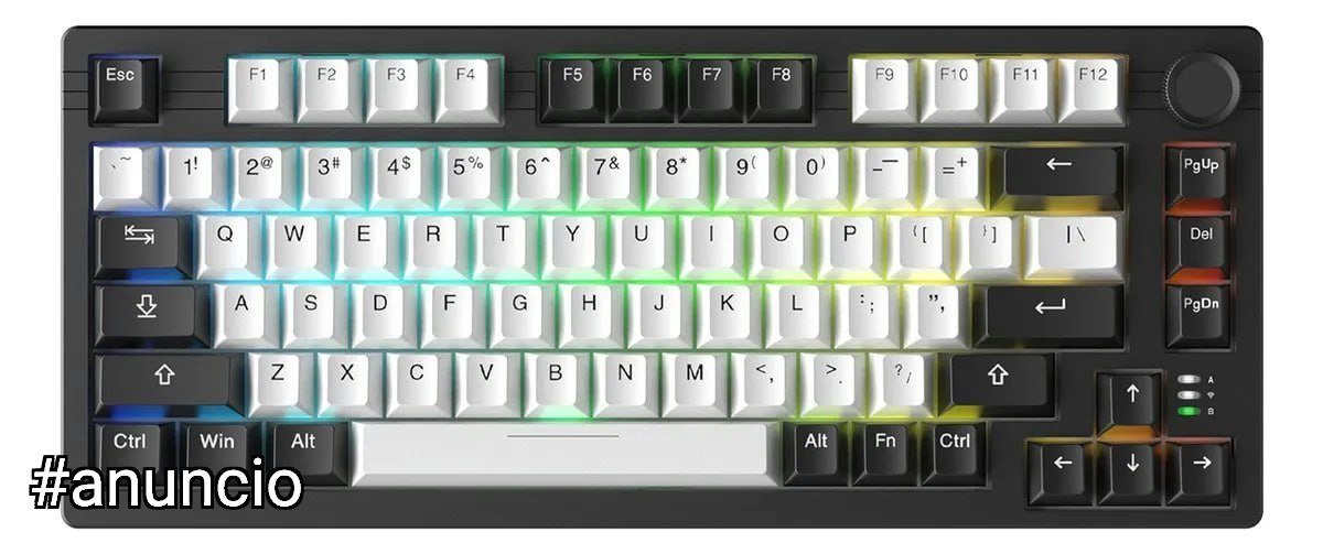 Teclado Mecanico Gamer Sem Fio Wireless Tri Mode Bluetooth 2.4g Hot Swap Switch Dream Rgb Dareu Ek F75 Pro Preto ⌨️