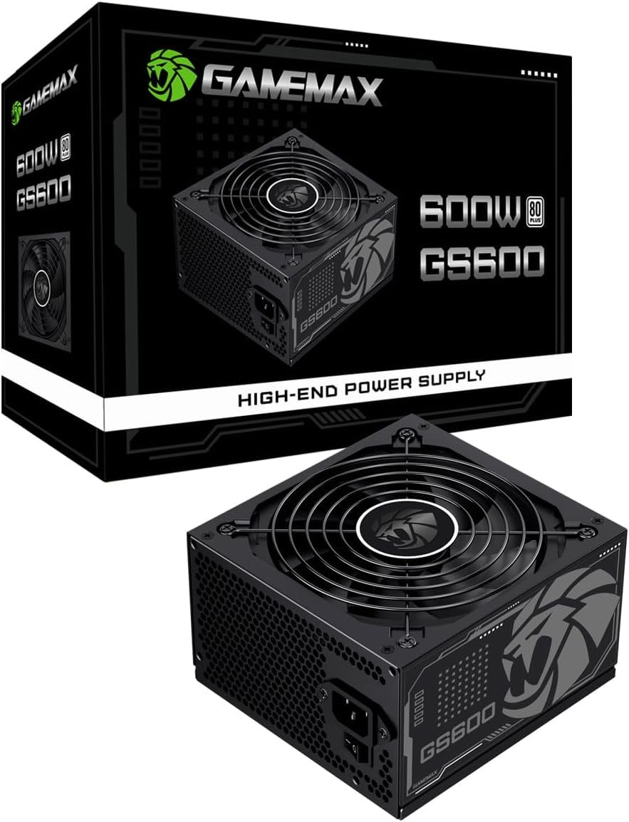 Fonte Gamemax Gs600 600w 80 Plus White Pfc Ativo Preta 🛒