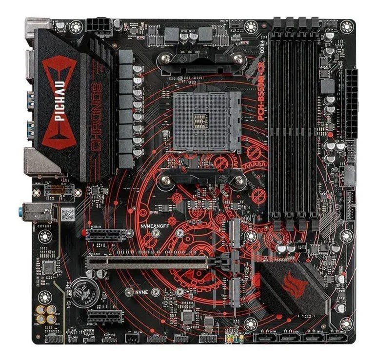 Placa Mãe Pichau Chronos B550m-cr, DDR4, Socket AMD AM4 🛒