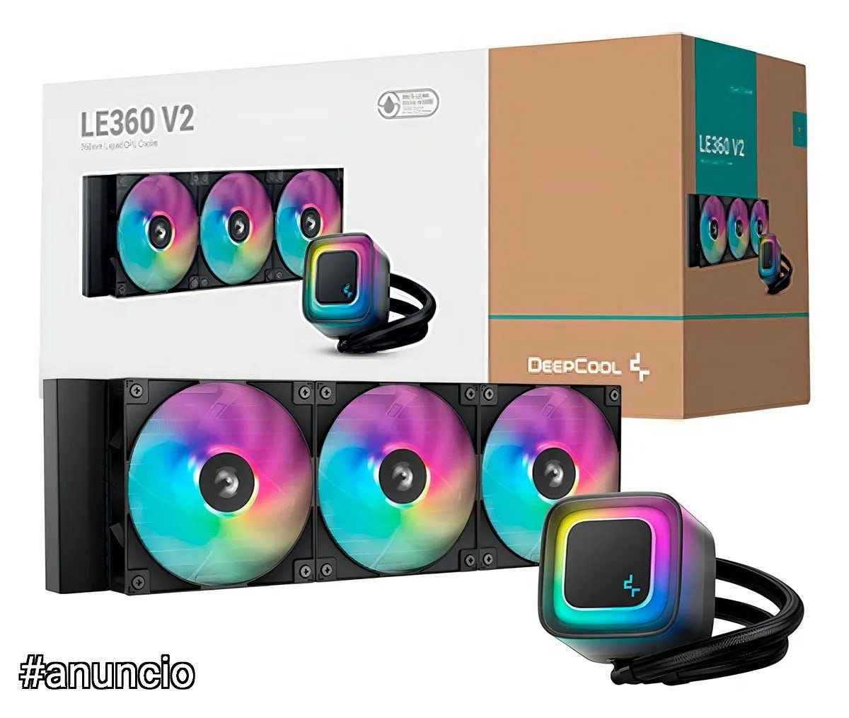 Water Cooler Deepcool Le360 V2 Preto Anti-leak Argb 360mm Argb 🛒