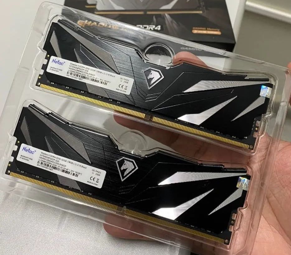 Memoria RAM DDR4 Netac 2x8GB (16GB) 3200MHz PRETA 🛒