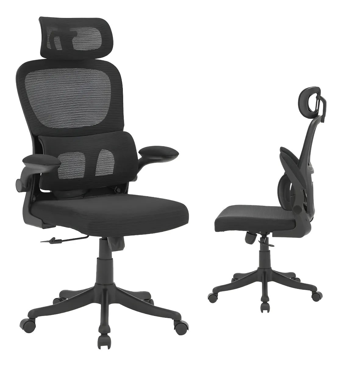 Cadeira Escritório Python Fly Ergonômica Branca Cinza Giratória XHOCB07 🛒