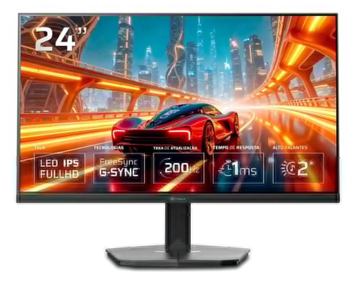 Monitor Gamer Fmaxx Mf24hs 24'' Ips 1ms 200hz Preto 🛒
