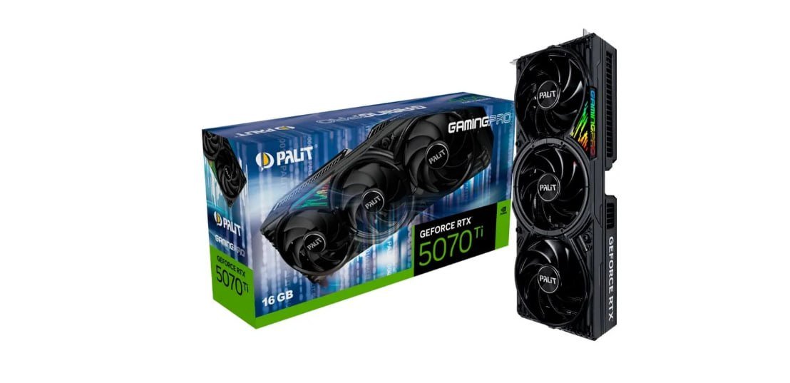 Placa de Video Palit GeForce RTX 5070 Ti 16GB GamingPro 🛒