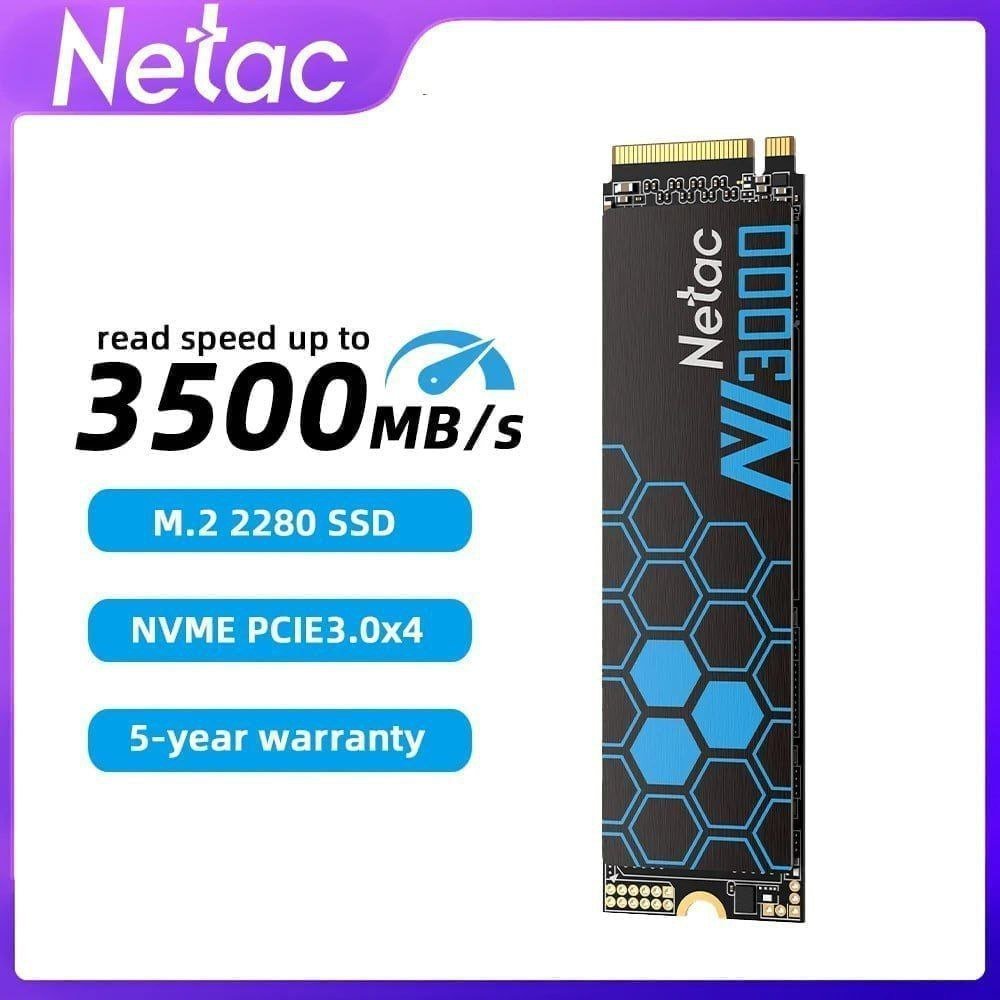 SSD NVME M2 NETAC 500GB NV3000 3500MB/S 🛒