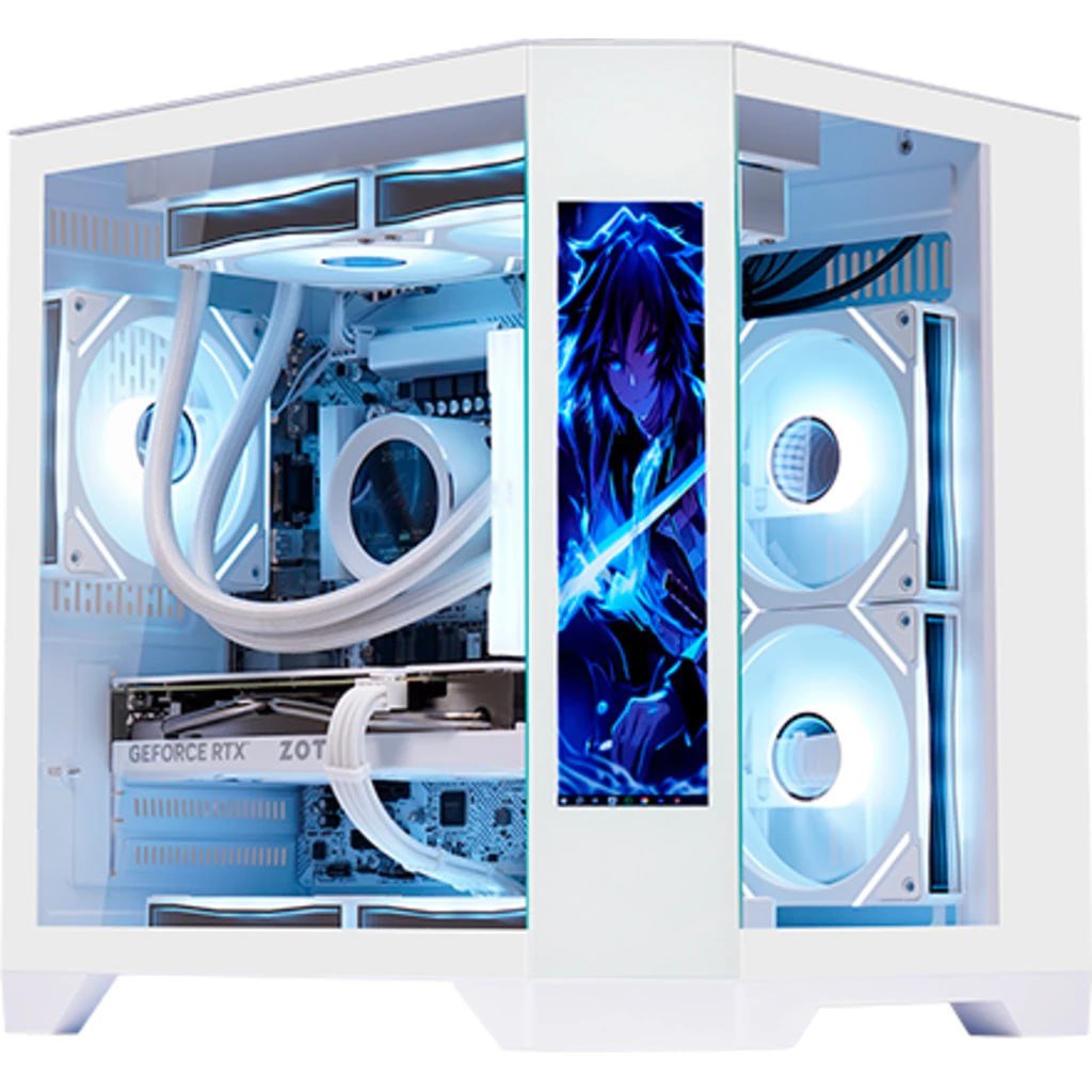 Gabinete Gamer K-mex Aquário CG-W2KV Com Monitor Dynamic 🛒