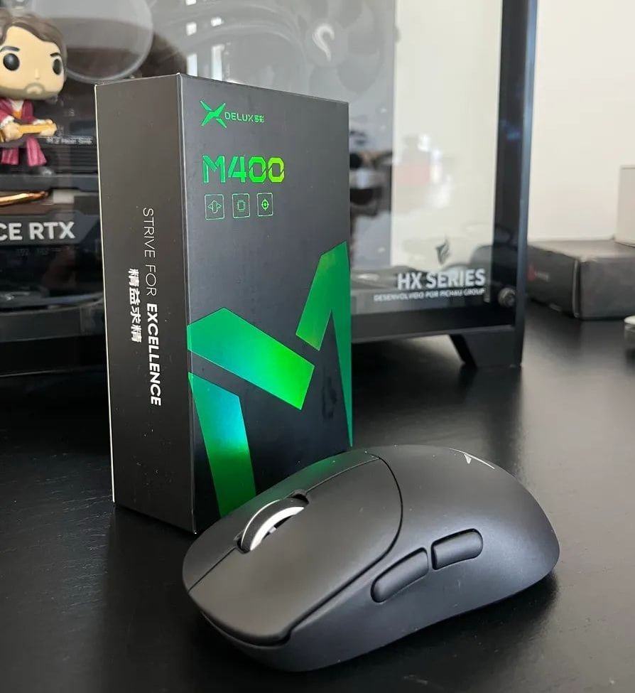 Mouse Gamer sem fio Delux M400 🛒