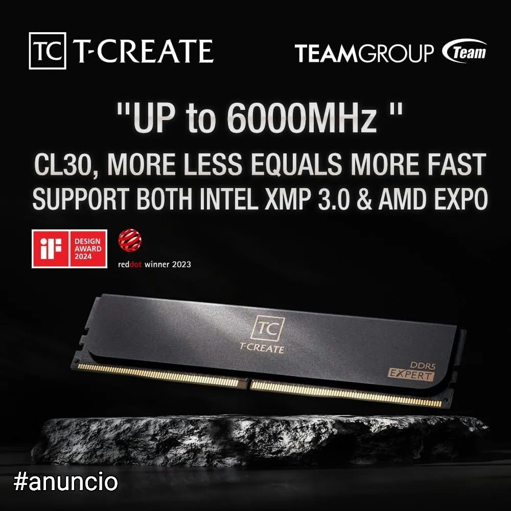 Módulo De Memória Teamgroup T-create Expert Ddr5 32gb (2x16g) 🛒
