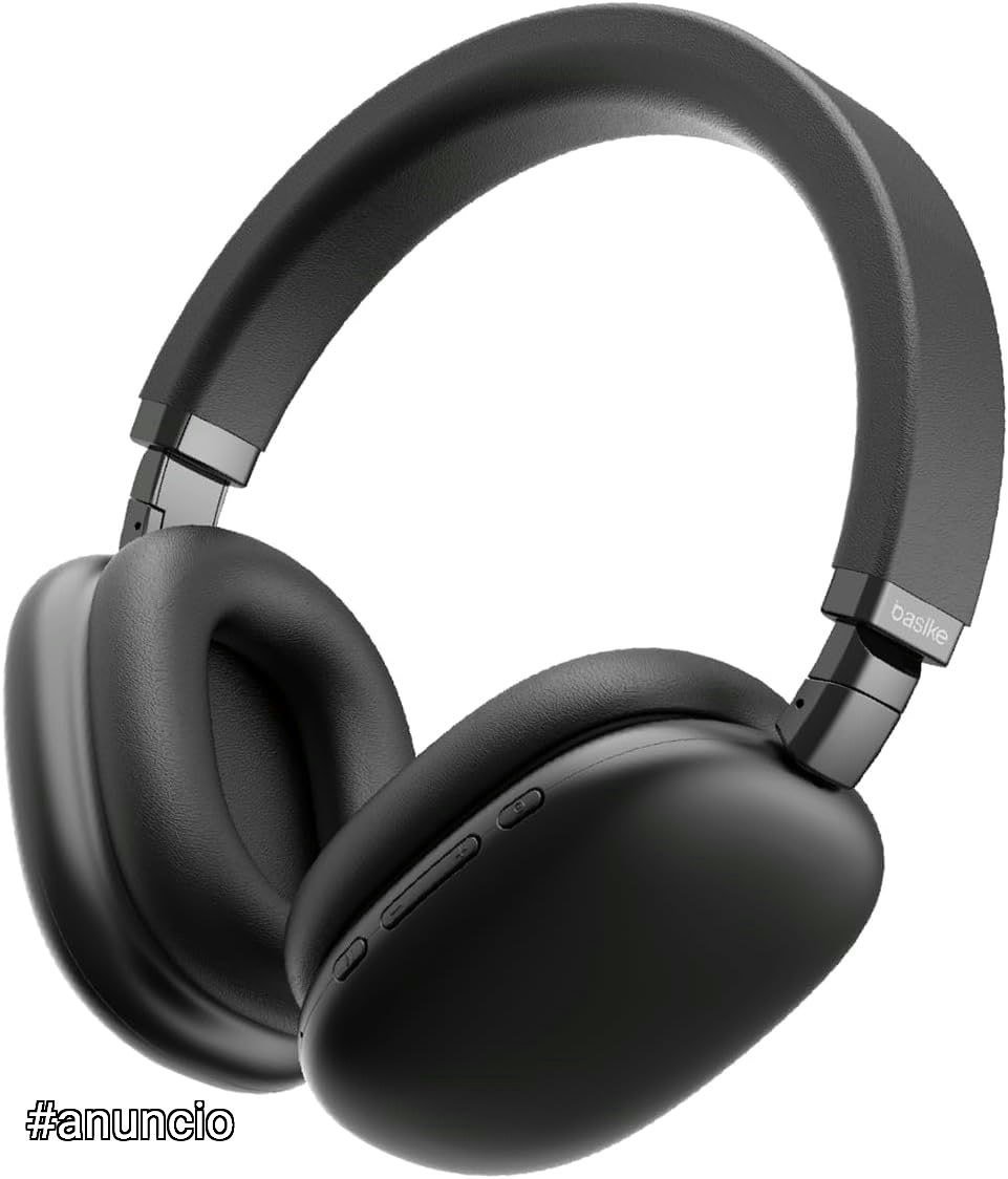 Fones de Ouvido Sem Fio Basike, Headphone Bluetooth on-ear com Microfone, ANC Cancelamento do Ruído, Até 50 Horas de Música, Ba-FON003 (Preto) 🎧