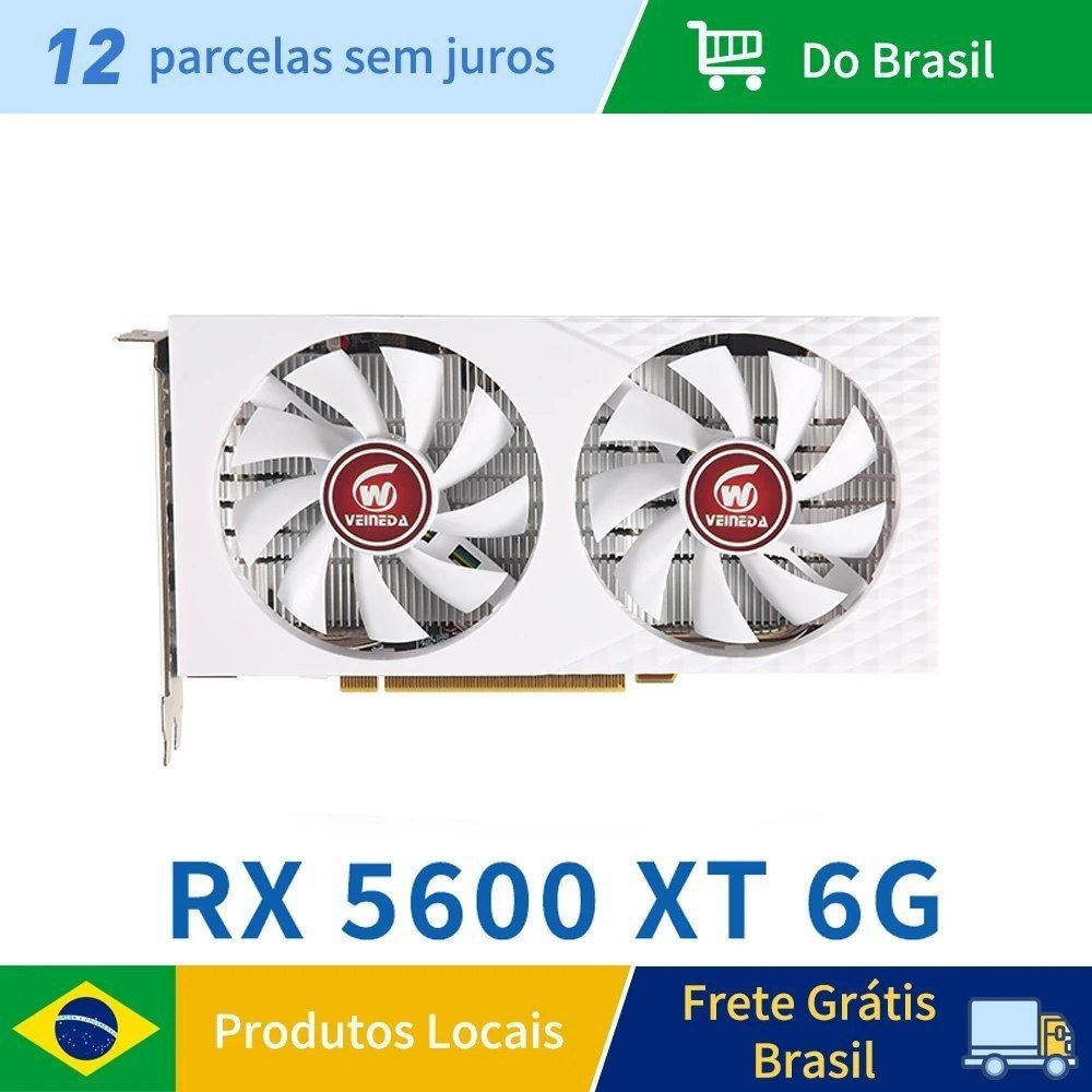 Placa de Vídeo Veineda RX5600xt 6GB White 🛒