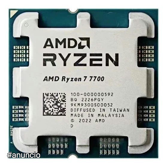 Ryzen 7 7700 AM5 5.3Ghz OEM S/cooler S/caixa Novo 🛒