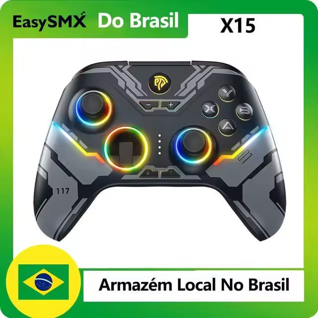 Controle Sem Fio EasySMX X15 Hall Effect 🎮