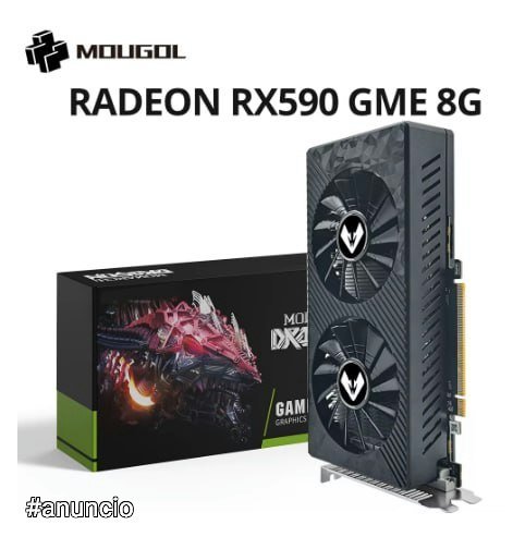 Placa de Vídeo MOUGOL AMD Radeon RX590 GME 8G GDDR5 🛒