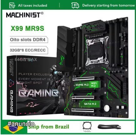 Placa-Mãe MACHINIST X99 LGA 2011-3 ATX 🛒