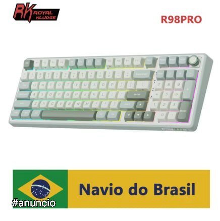 Teclado Mecânico RK ROYAL KLUDGE R98Pro 98 Teclas RGB 🛒