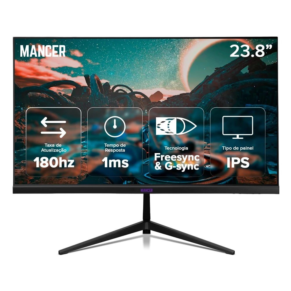 Monitor Gamer Mancer Valak Z3HS 23.8 Pol IPS QHD 2560x1440 1ms 180Hz 🛒