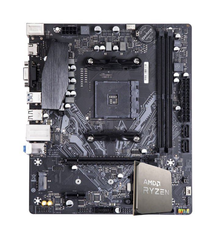 Kit Upgrade Ryzen 7 5700X + Placa Mãe Chipset A520M 🛒