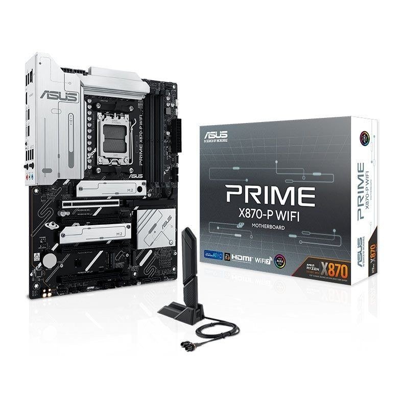 Placa Mãe Asus Prime X870-P WIFI, DDR5, Socket AMD AM5, ATX, Chipset AMD X870 🛒