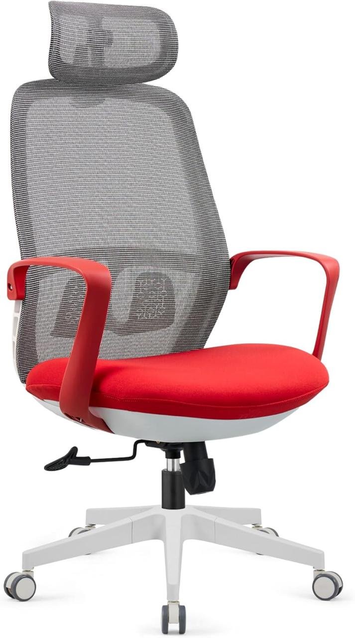 Cadeira de Escritório Ergonômica Com Cabeça e Encosto de Cintura 🛒