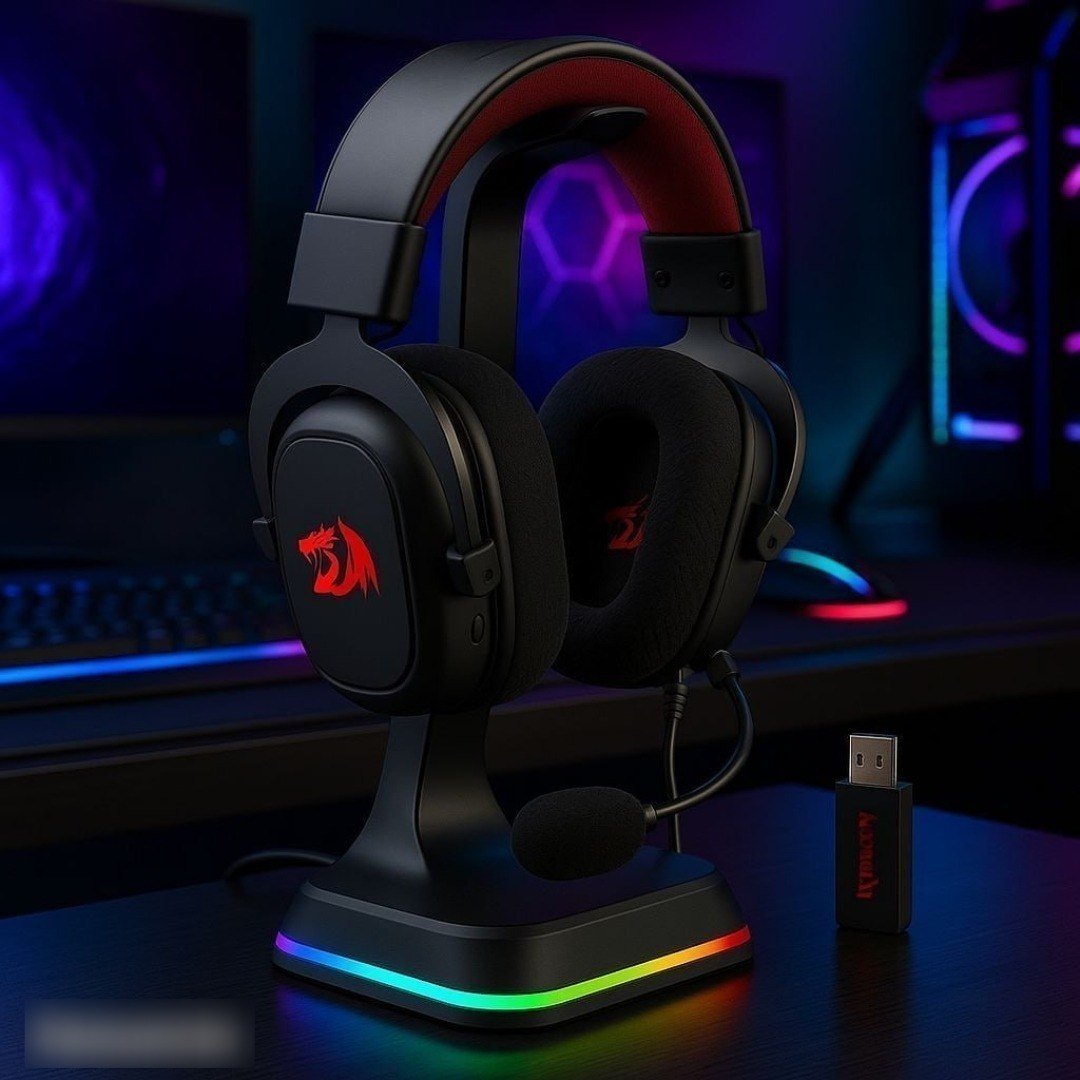 Headset Gamer Redragon Zeus Pro Preto Sem Fio 7.1 🛒