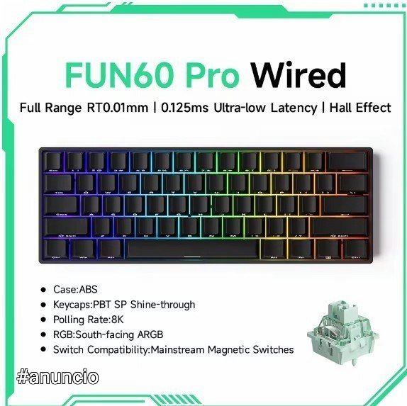 Teclado Magnético Akko Fun60 Pro 🛒
