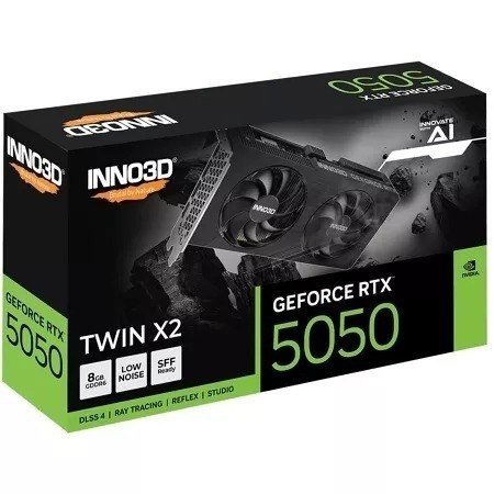 Placa de Vídeo NVIDIA GeForce INNO3D RTX5050 8GB Twin X2 🛒