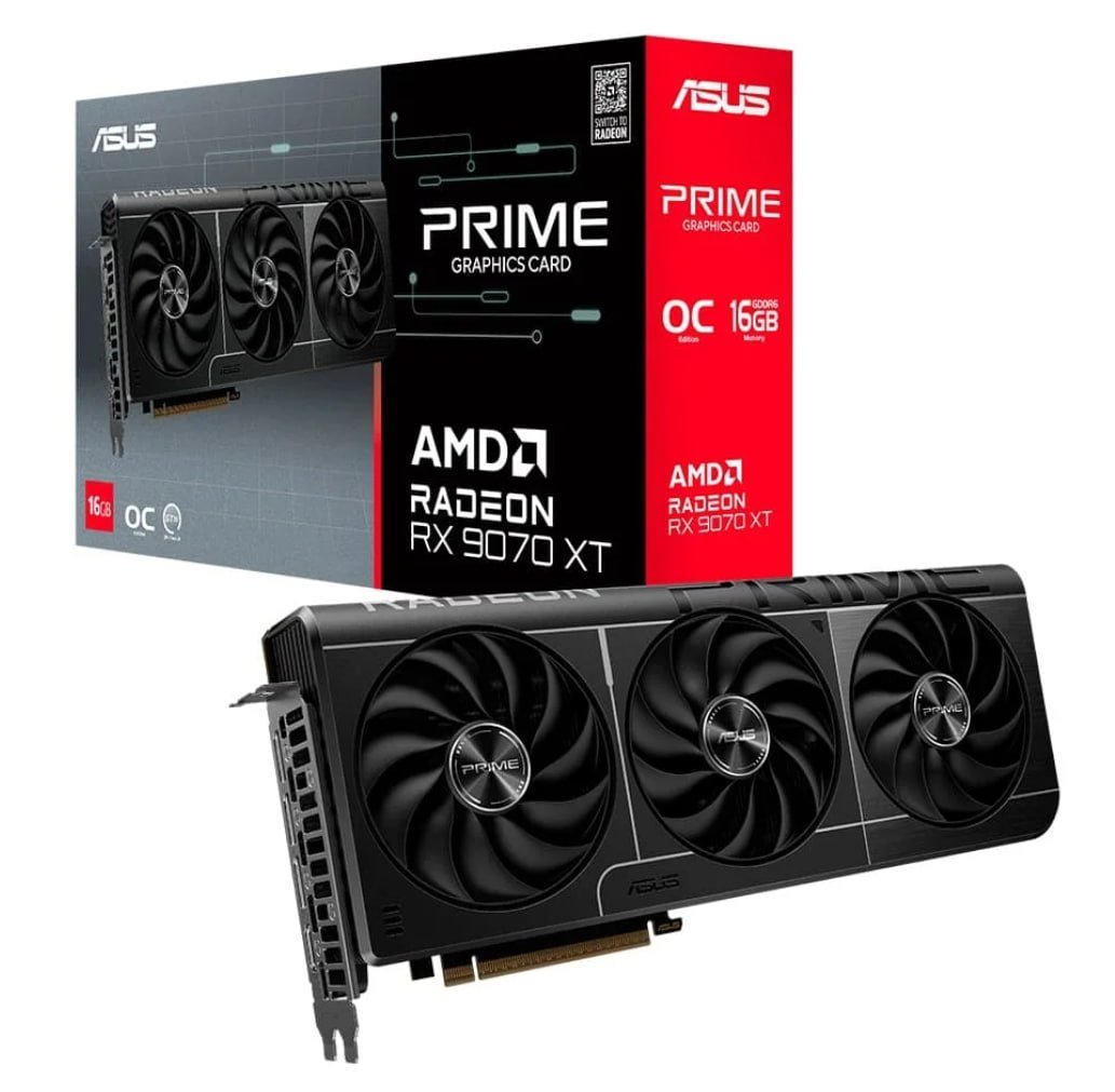 Placa de Vídeo ASUS PRIME RX 9070 XT 16GB 🛒