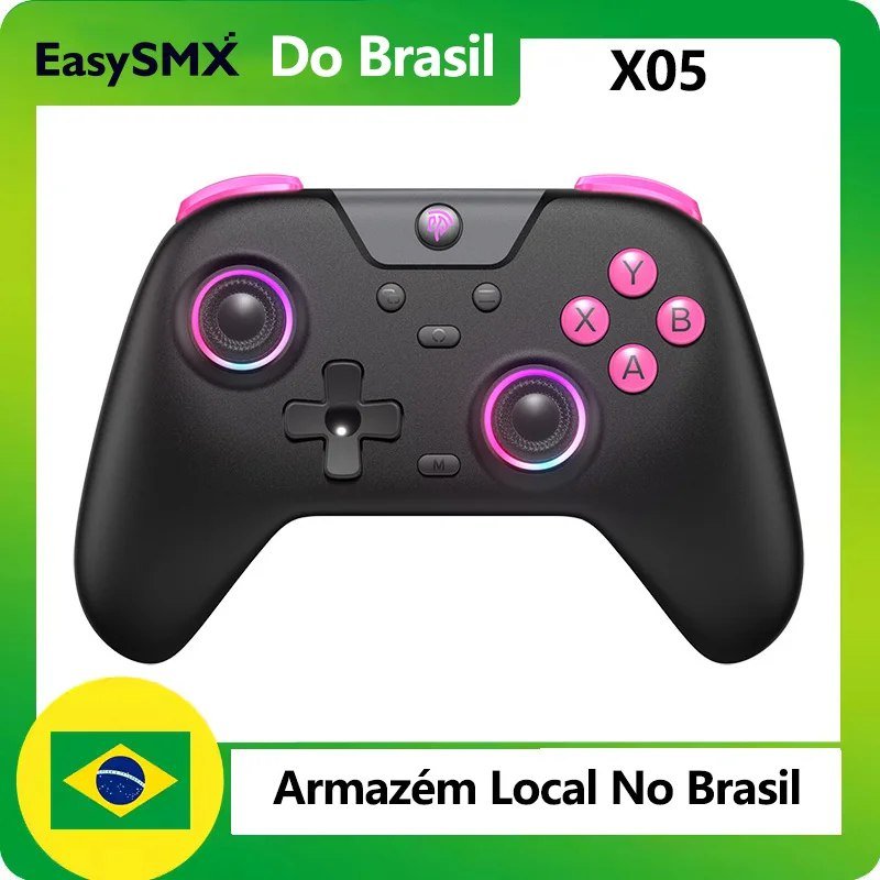 Controle sem fio EasySmx X05 com Hall Effect 🎮