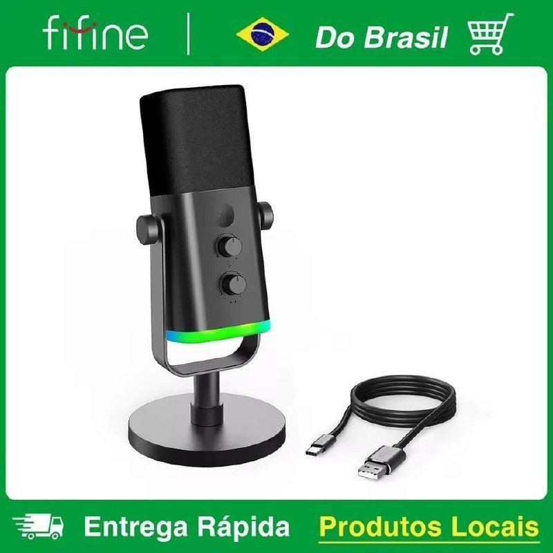 Microfone Dinâmico Fifine AM8 🎤