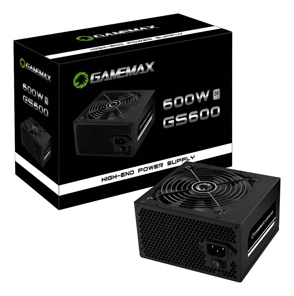 Fonte De Alimentação 600w Gs600 80 Plus White Gamemax 🛒
