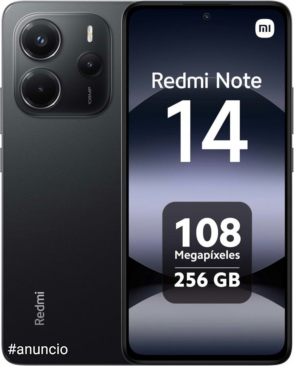 Smartphone Xiaomi Redmi Note 14 Midnight Black (Preto) 8GB RAM 256GB ROM 🛒