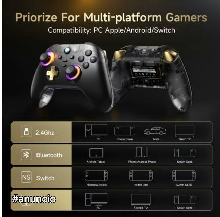 Controle Sem Fio EasySMX D05 RGB 🎮