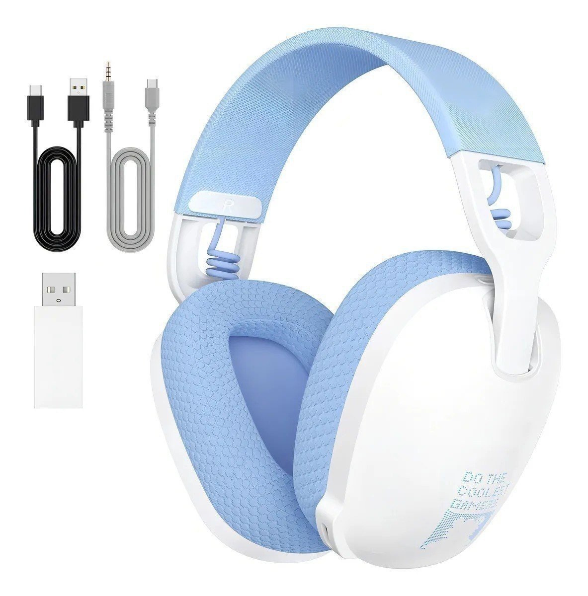 Headset Gamer Sem Fio Onikuma B2 Conexão USB e Bluetooth Branco 🎧