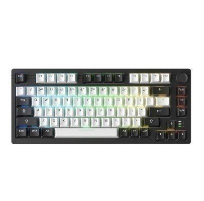 Teclado Mecânico Gamer Sem Fio Wireless Tri Mode Bluetooth 2.4g Hot Swap Switch Dream RGB Dareu EK F75 Pro Preto ⌨️