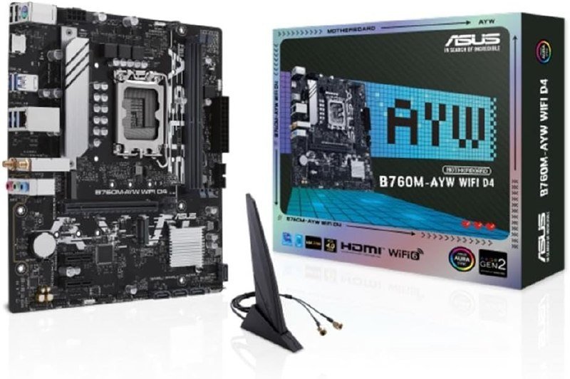 Placa-Mãe Asus B760M-AYW WIFI D4 🛒