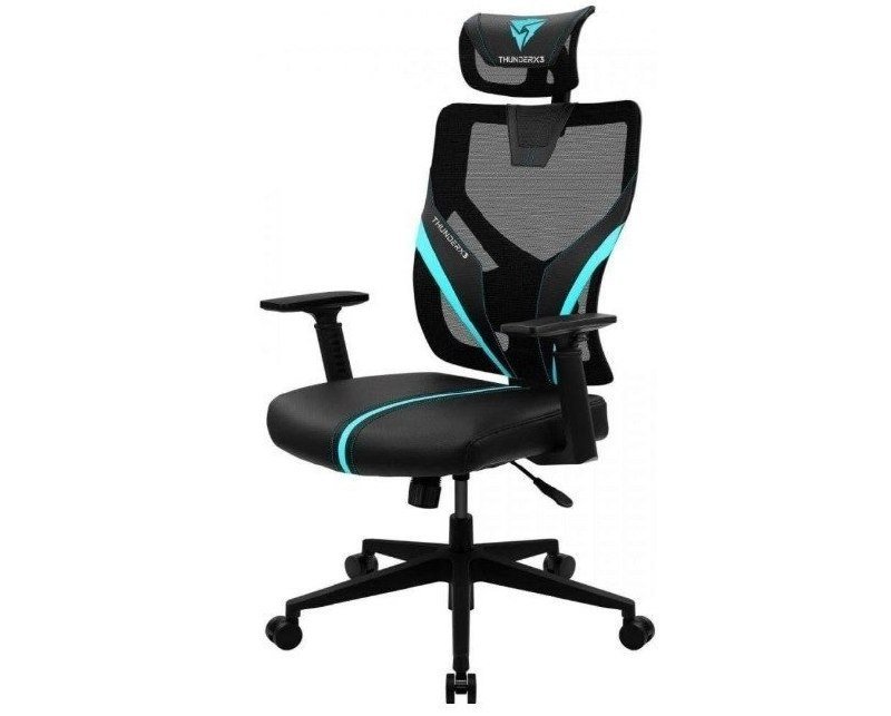 Cadeira Ergonômica Yama1 Ciano ThunderX3 🛒