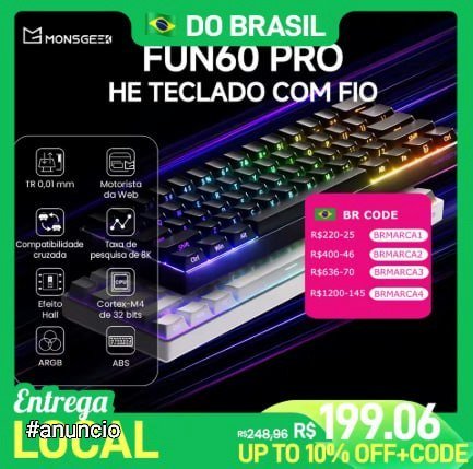 Teclado Gamer Akko MonsGeek FUN60 PRO HE 60% Magnético 🛒